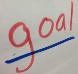 "Goal" written on the board
