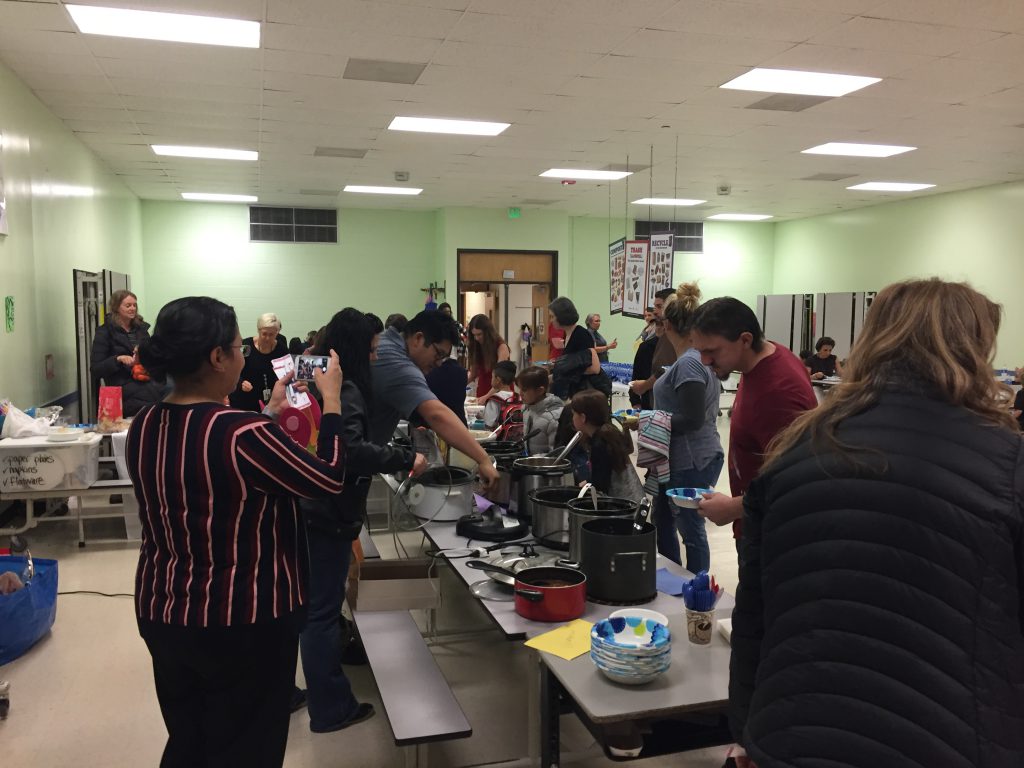 Family Night in the cafeteria